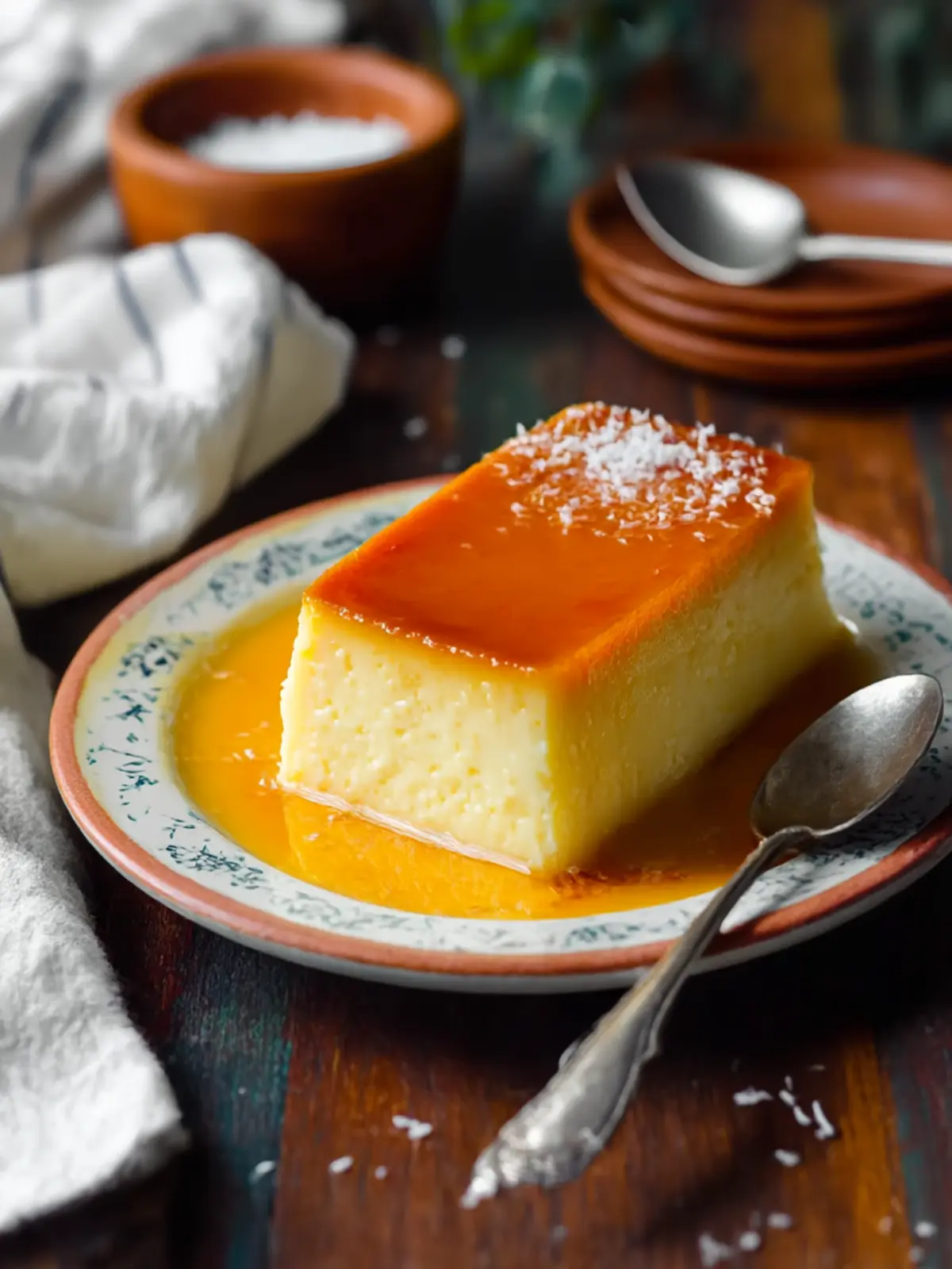 Indulge in French Antilles Coconut Flan for a Tropical Delight 3 French Antilles Coconut Flan
