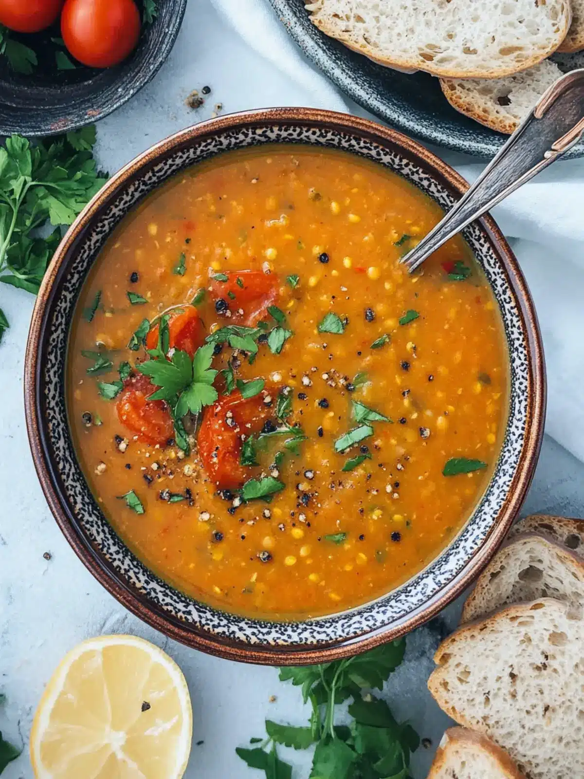Hearty Tomato Lentil Soup Recipe for Comfort and Wellness 2 Tomato Lentil Soup