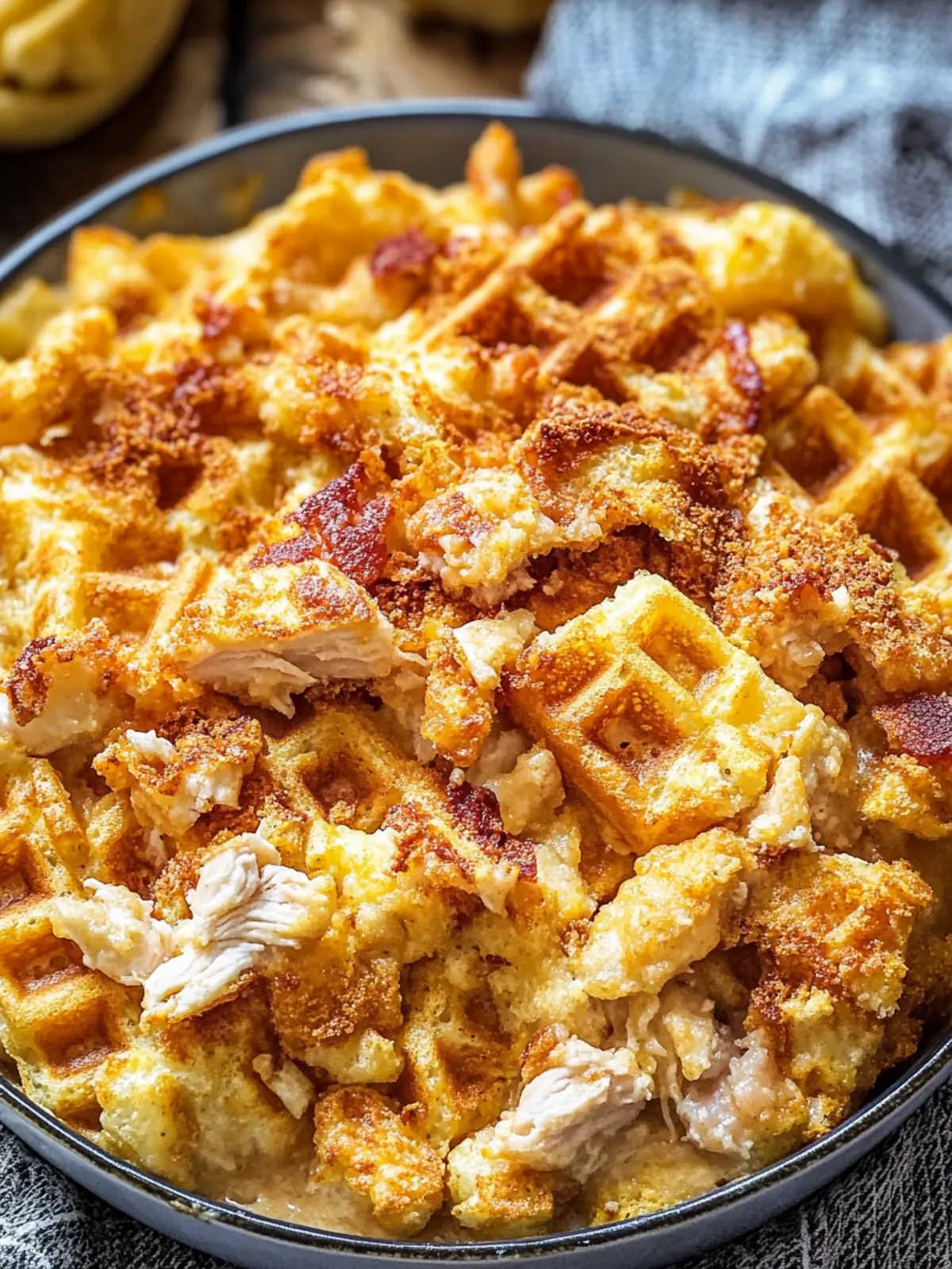 Delicious Chicken and Waffle Casserole for Cozy Nights 4 Chicken and Waffle Casserole