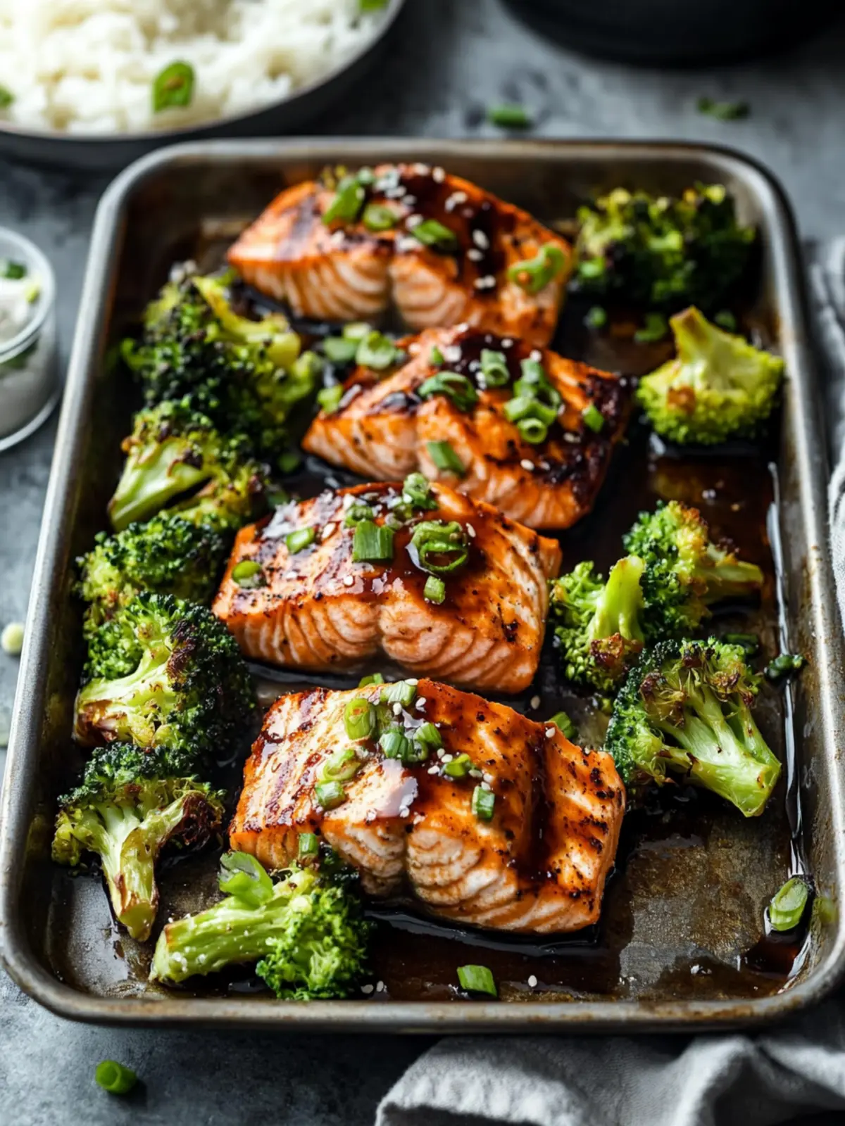 Easy Sheet Pan Teriyaki Salmon and Broccoli for Busy Nights 5 Sheet Pan Teriyaki Salmon and Broccoli