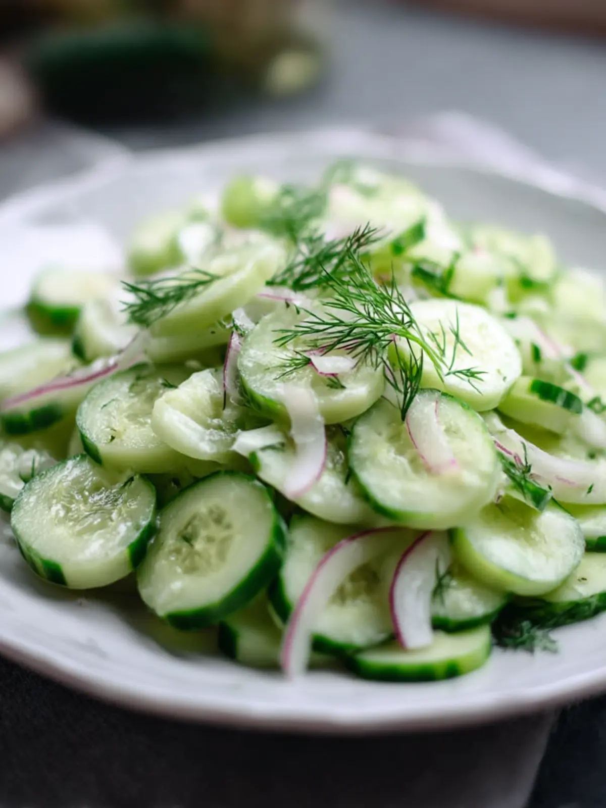 Cucumber Salad with Fresh Dill: Your Perfect Summer Refreshment 4 Cucumber Salad with Fresh Dill