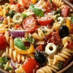 Pizza Pasta Salad That's Perfect for Summer Picnics 9 Pizza Pasta Salad