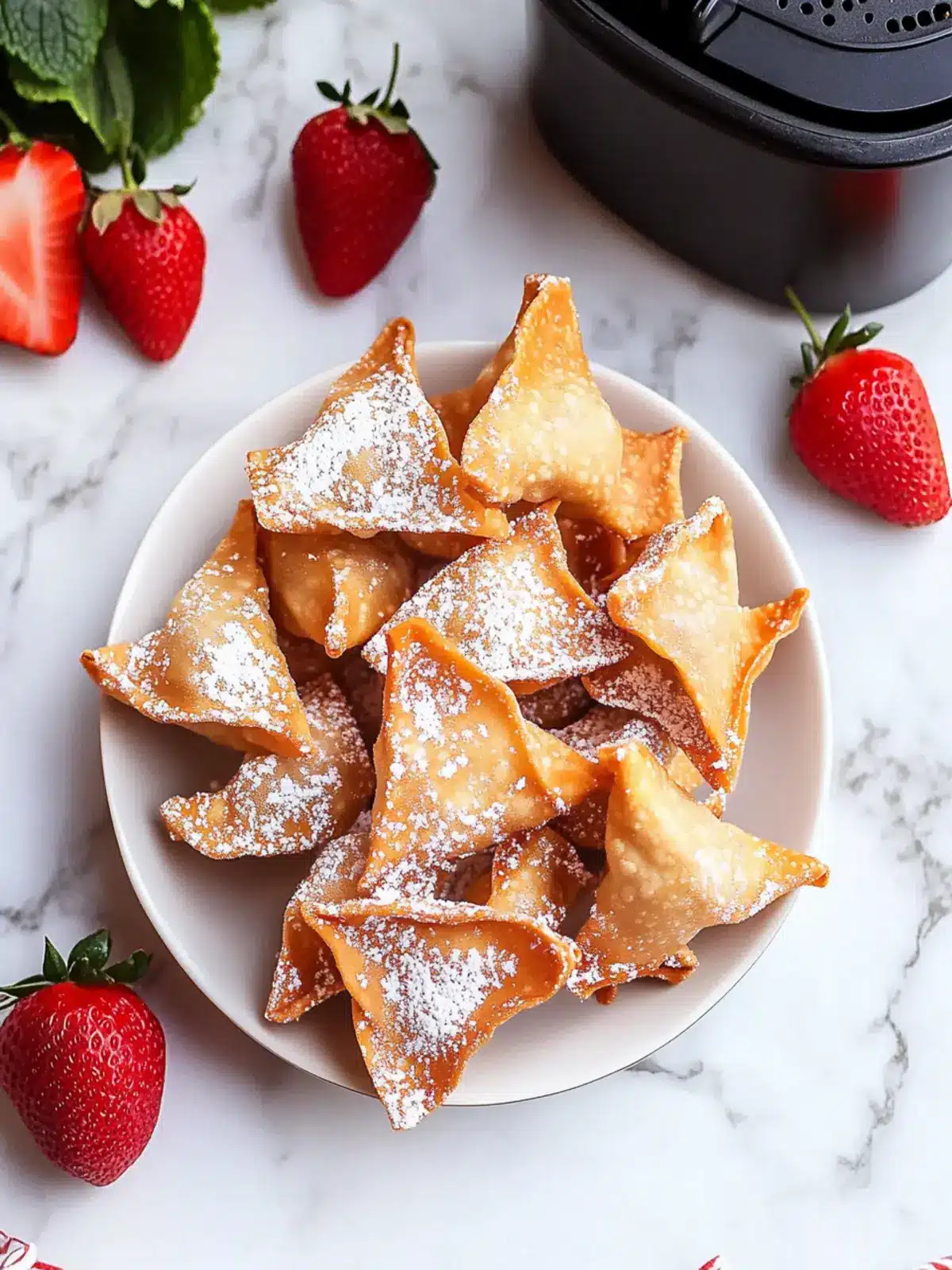 Air Fryer Strawberry Cheesecake Wontons You’ll Love to Make 4 Air Fryer Strawberry Cheesecake Wontons