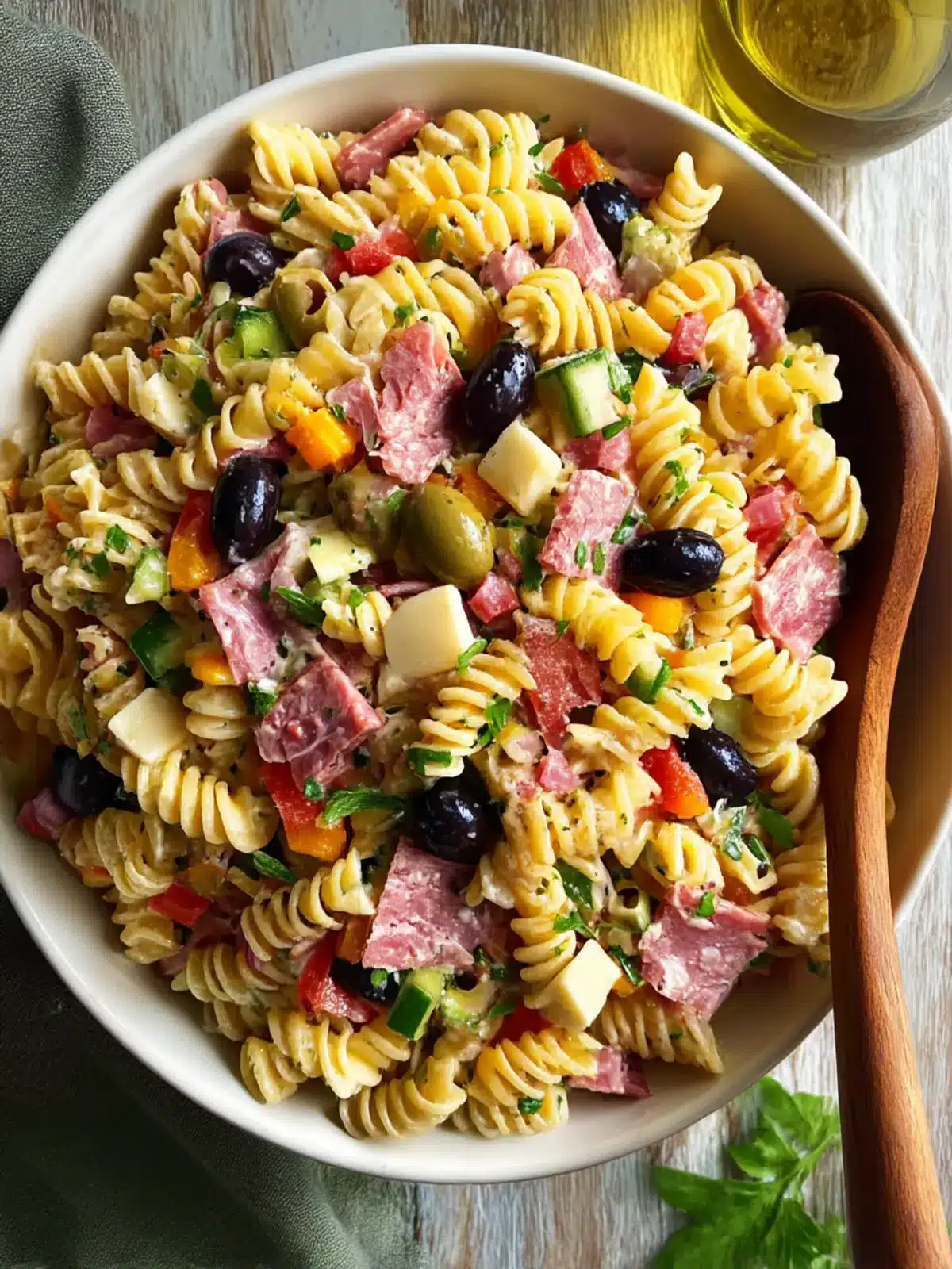 Muffuletta Pasta Salad: A Flavor-Packed Twist for Your Table 5 Muffuletta Pasta Salad