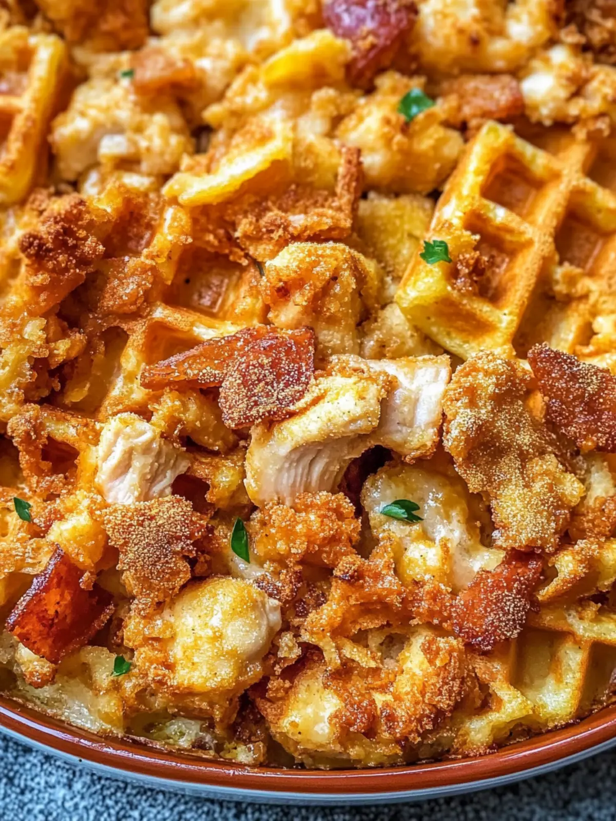Delicious Chicken and Waffle Casserole for Cozy Nights 2 Chicken and Waffle Casserole