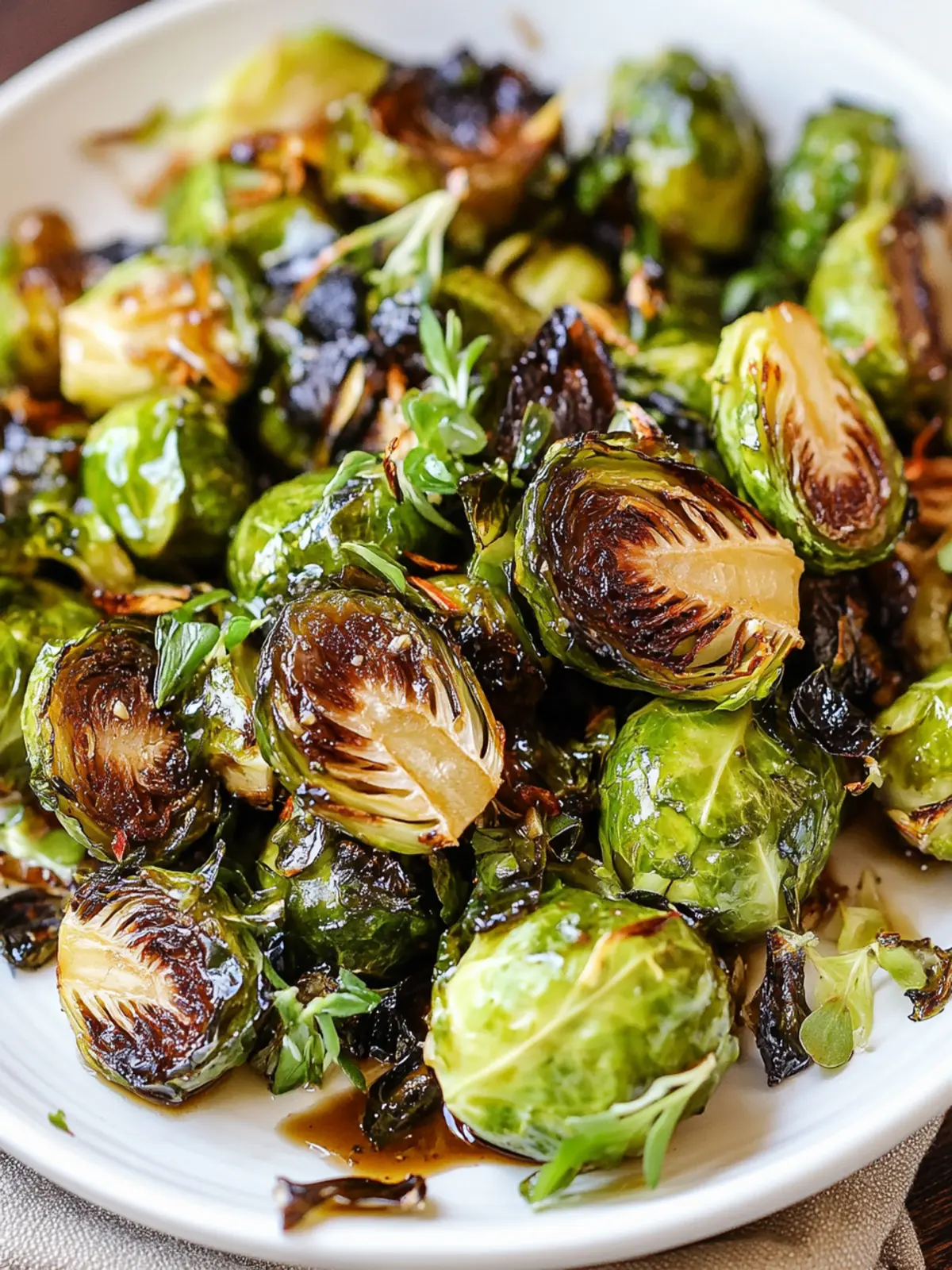 Sweet and Savory Honey Balsamic Brussels Sprouts Delight 4 Honey Balsamic Brussels Sprouts