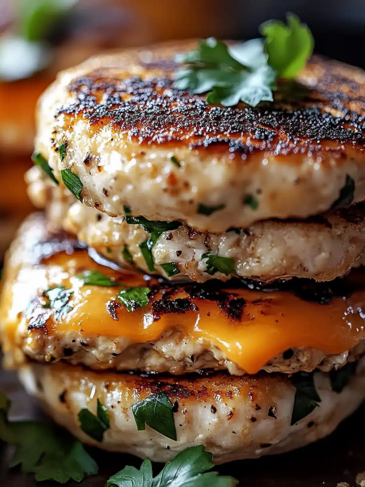 Cheddar Ranch Chicken Burgers for a Flavor-Packed Dinner 4 Cheddar Ranch Chicken Burgers