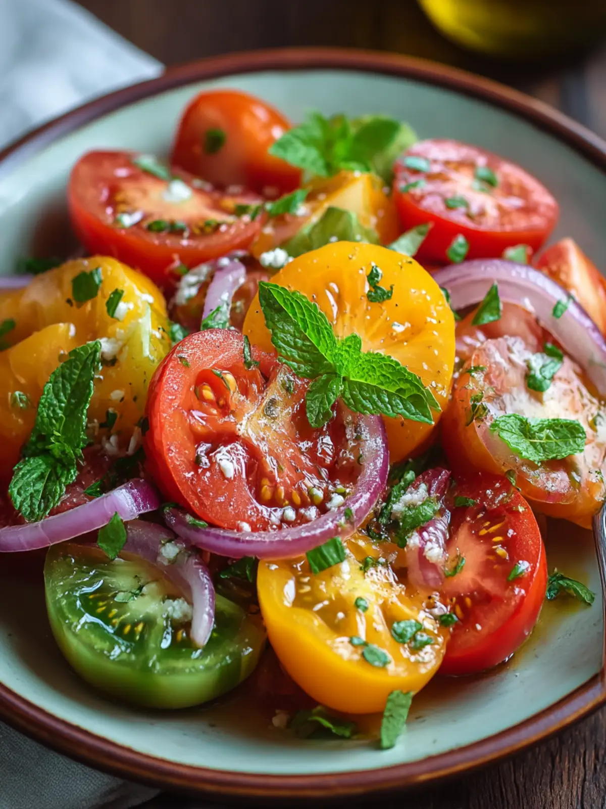 Heirloom Tomato Salad that Bursts with Summer Flavor 3 Heirloom Tomato Salad