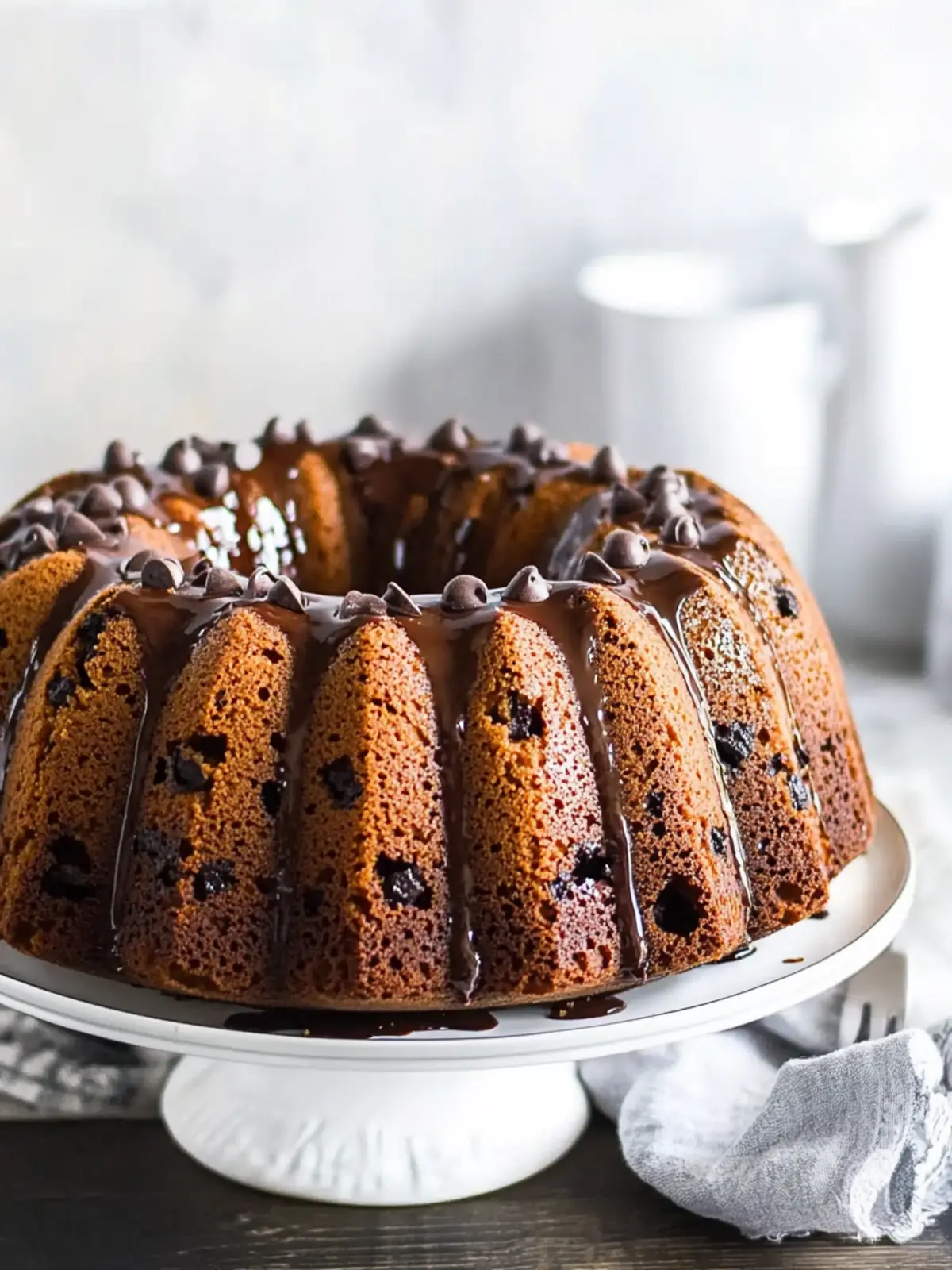Indulge in the Ultimate Chocolate Chip Bundt Cake Bliss 3 Chocolate Chip Bundt Cake
