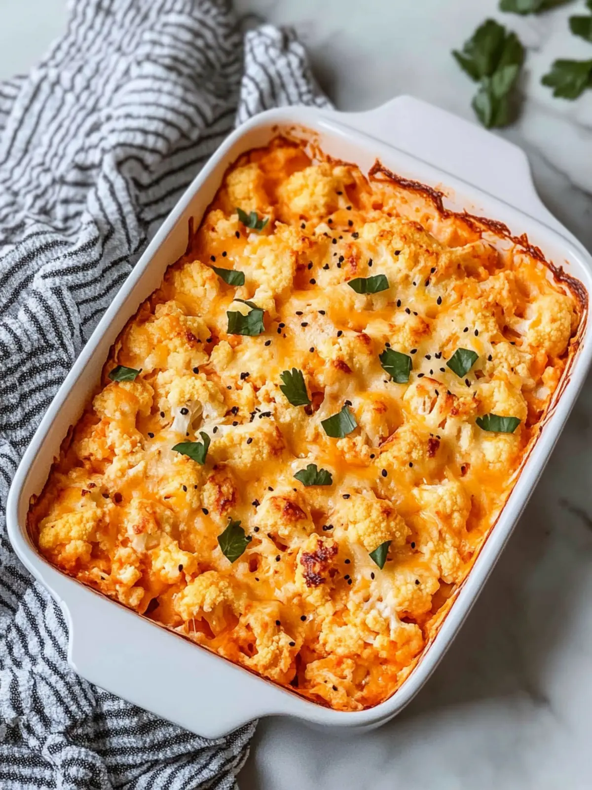 Buffalo Chicken Cauliflower Casserole for Flavorful Comfort 4 Buffalo Chicken Cauliflower Casserole