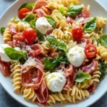 Prosciutto Caprese Pasta Salad