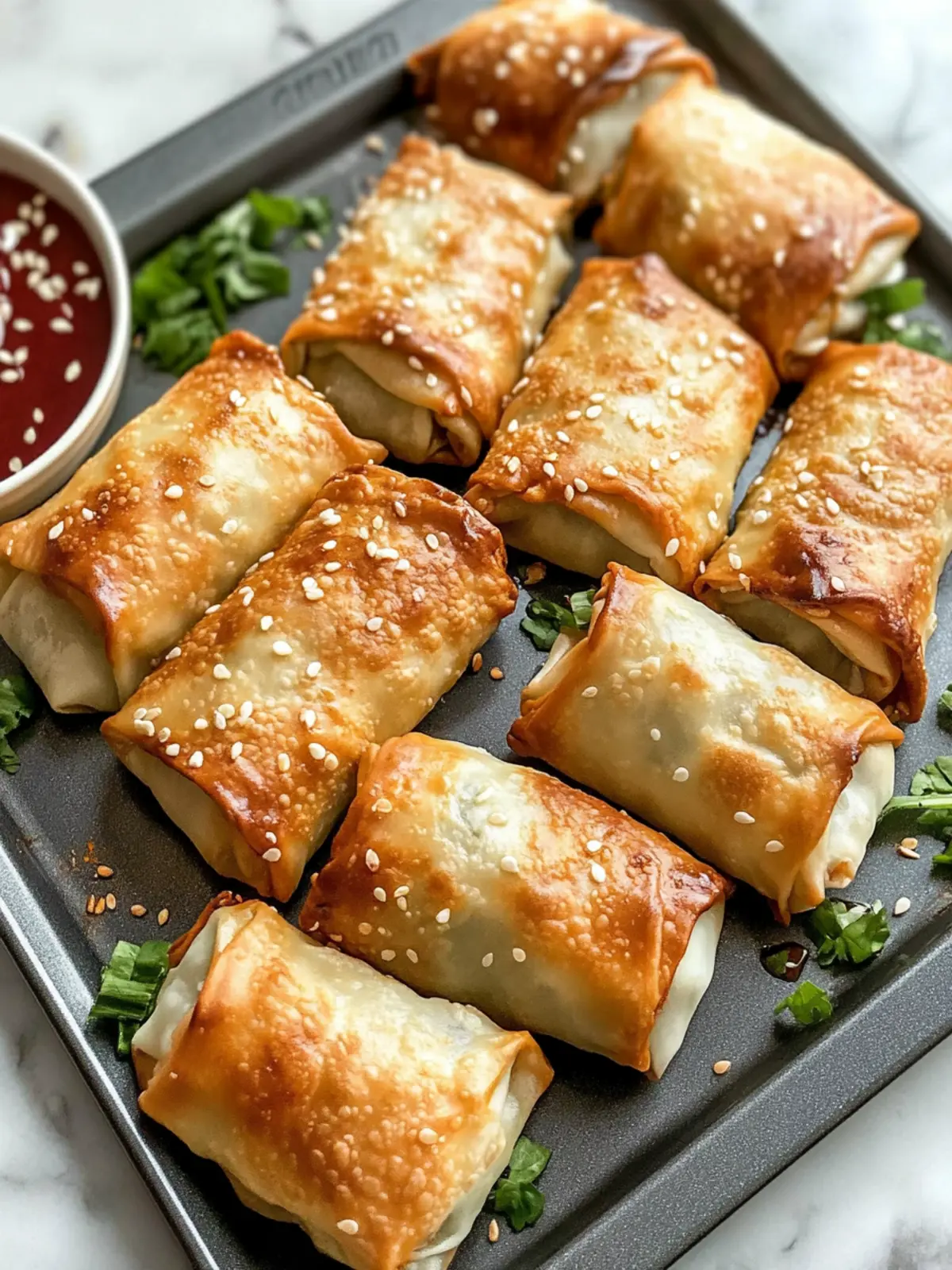 Sheet Pan Baked Egg Rolls
