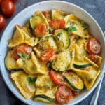 Creamy Maultaschen Pan with Zucchini and Tomatoes Bliss 6 Creamy Maultaschen pan with zucchini and tomatoes