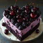 Delight in Decadence: Black Cherry Heart Cake Recipe 44 Black Cherry Heart Cake