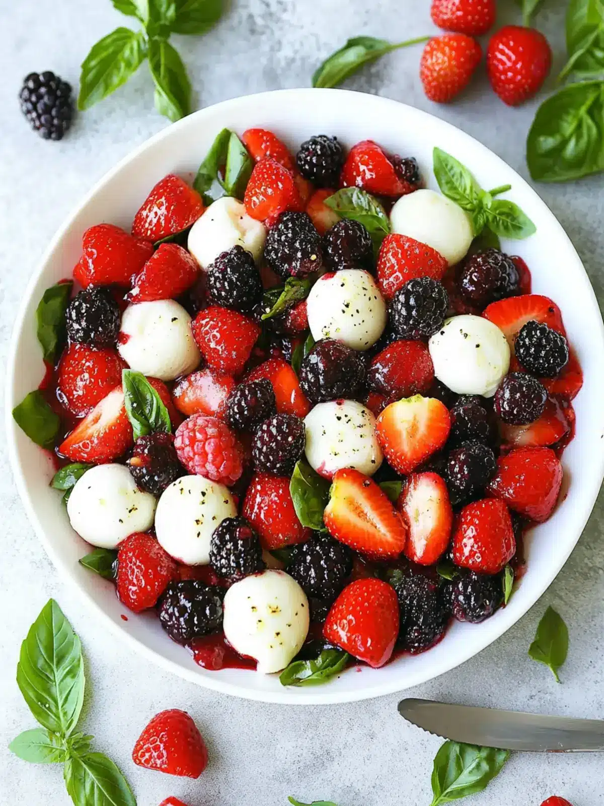 Berry Caprese Salad: A Fresh Twist on Classic Flavor 2 Berry Caprese Salad