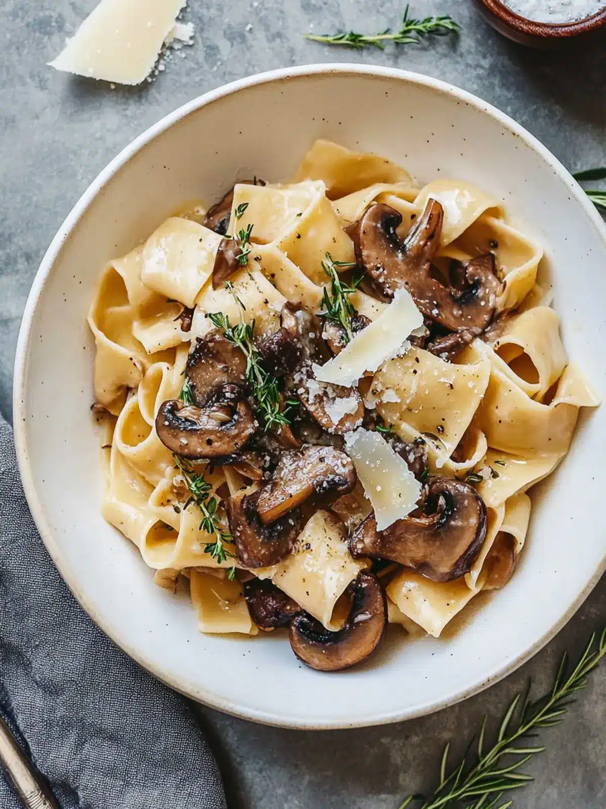 Portobello Mushroom Pappardelle