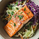 Delicious Salmon with Cabbage Slaw in Under 20 Minutes 8 Salmon with Cabbage Slaw