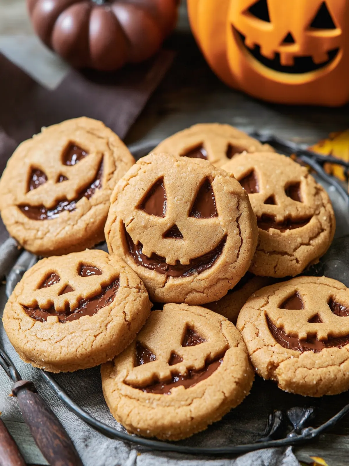 Milk Chocolate Stuffed Jack-O’-Lantern Cookies You’ll Love 2 Milk Chocolate Stuffed Jack-O’-Lantern Cookies