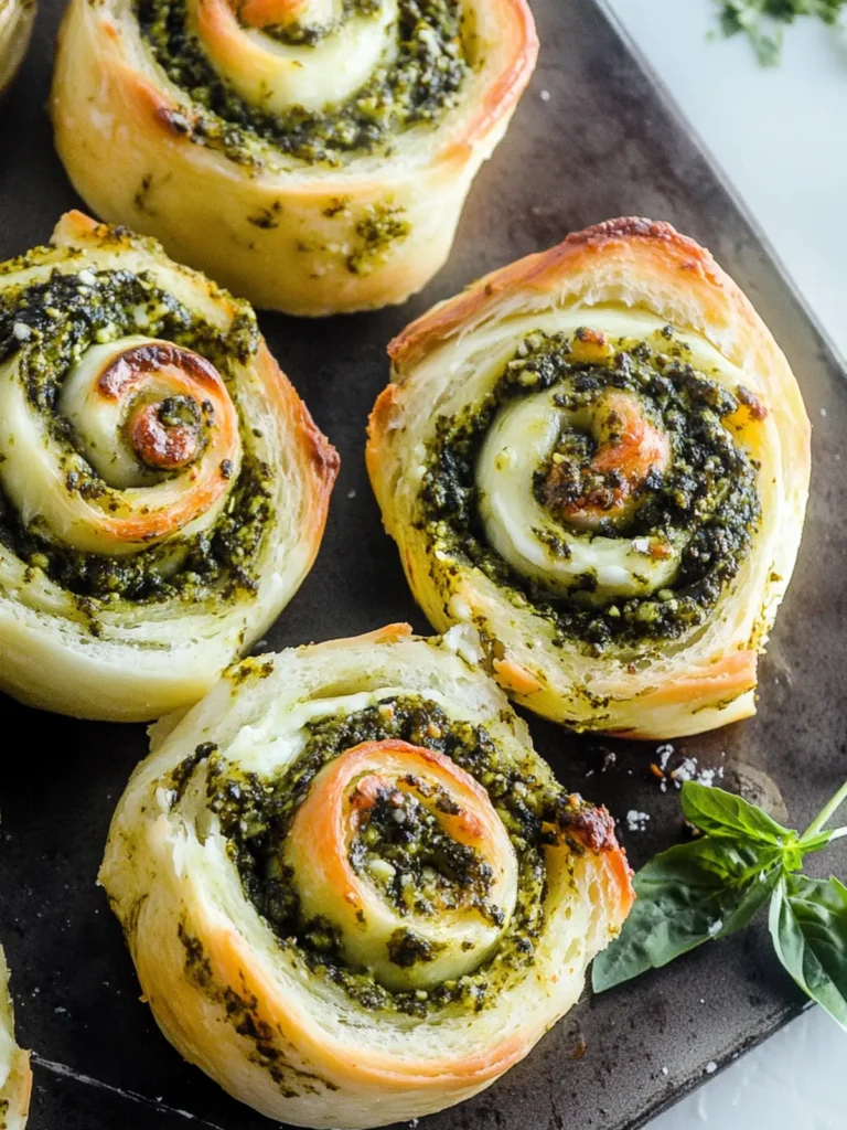 Pesto Mozzarella Rolls