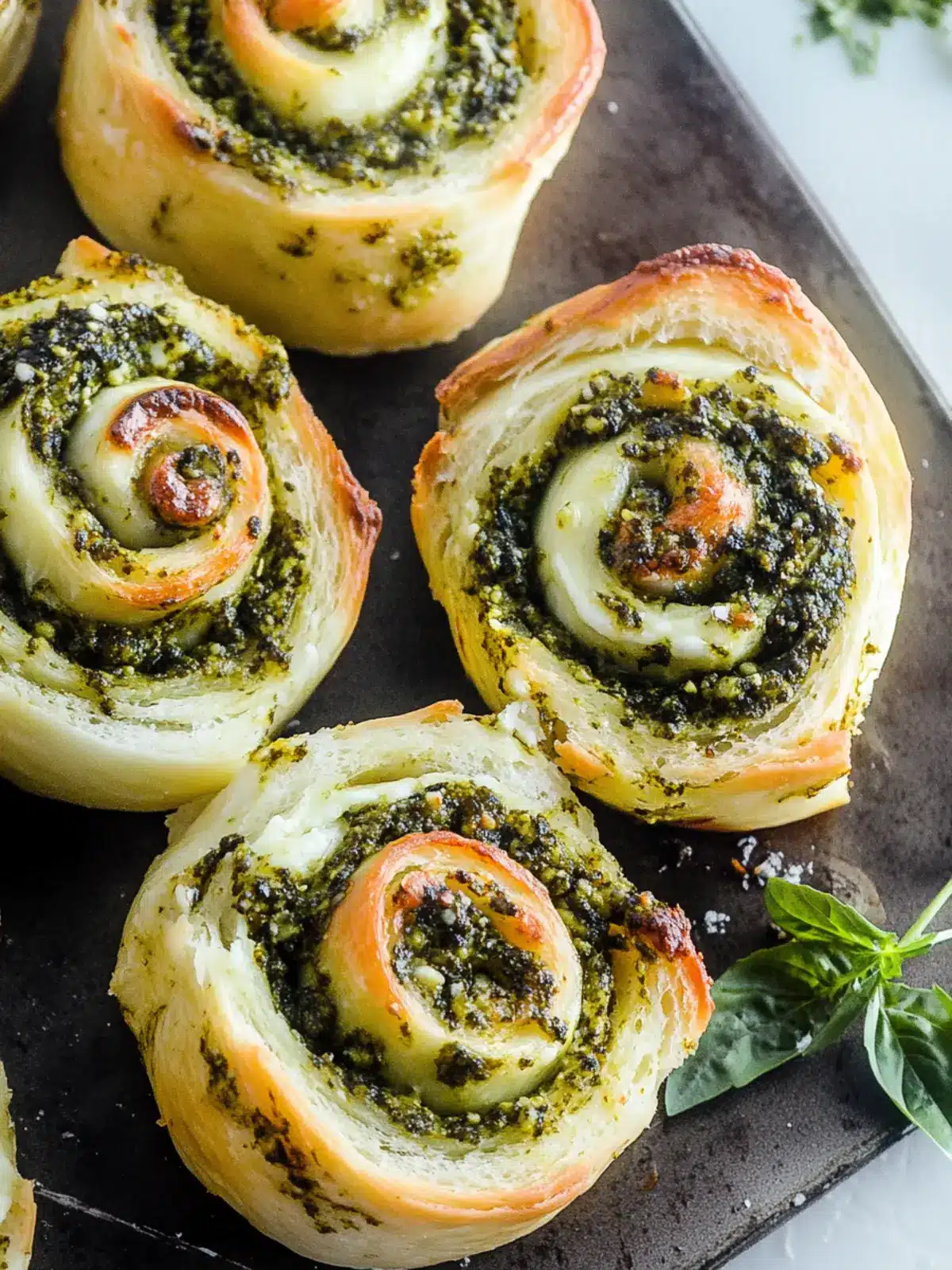 Melt-in-Your-Mouth Pesto Mozzarella Rolls Recipe 5 Pesto Mozzarella Rolls