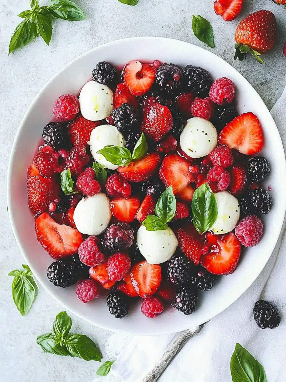 Berry Caprese Salad: A Fresh Twist on Classic Flavor 4 Berry Caprese Salad