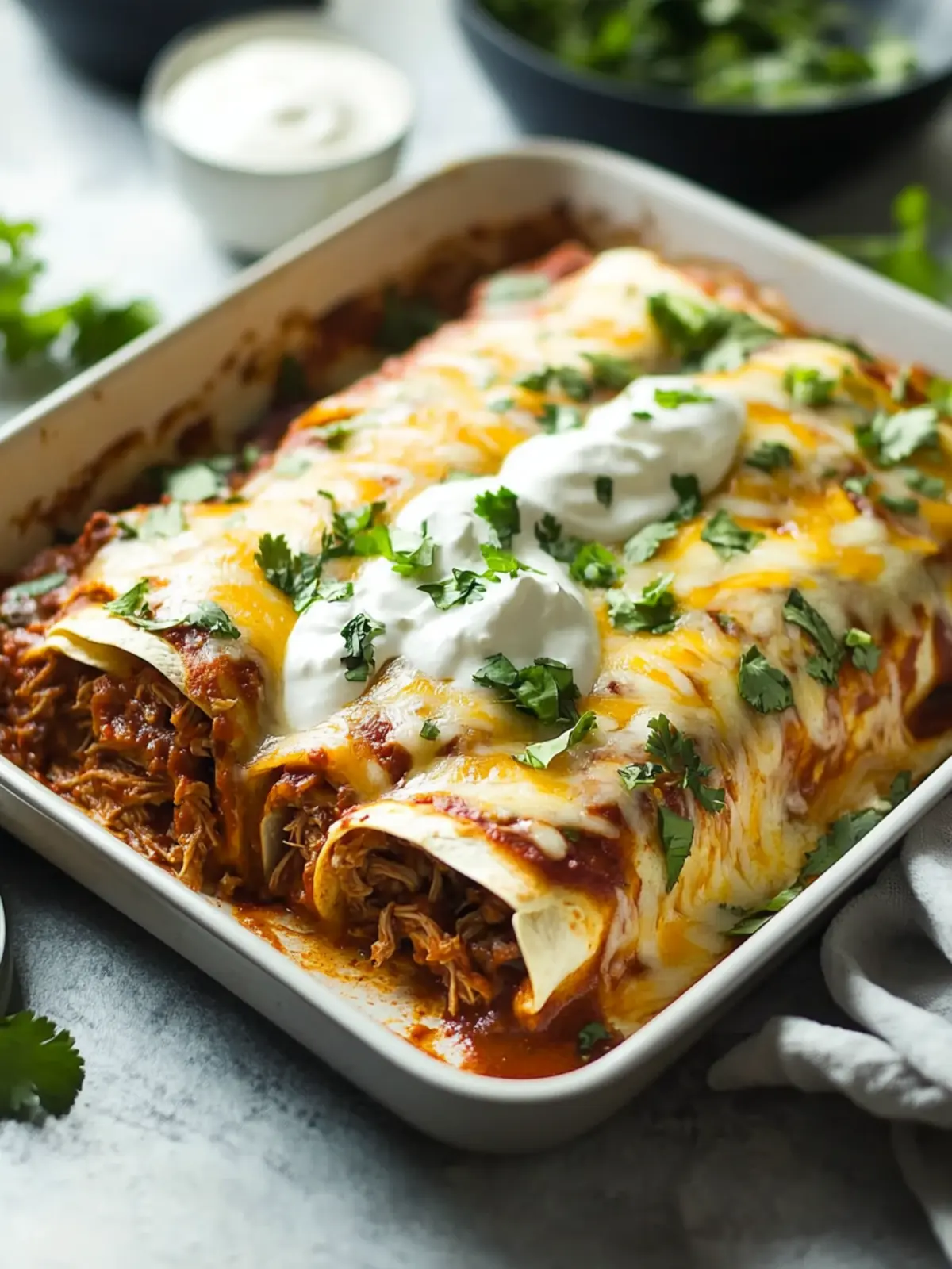 Savory Shredded Beef Enchiladas with Smoky Ancho Sauce 3 Shredded Beef Enchiladas