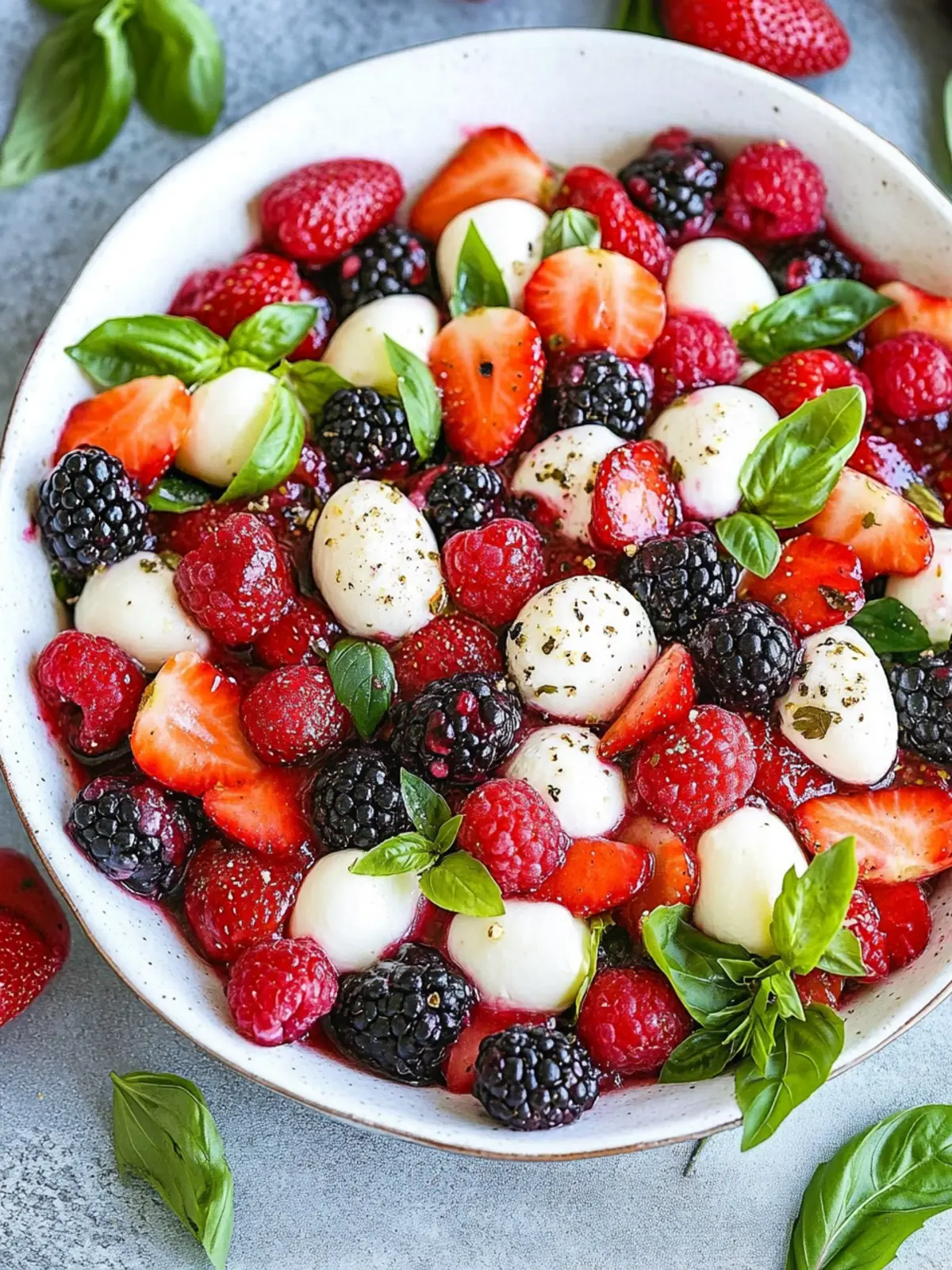 Berry Caprese Salad: A Fresh Twist on Classic Flavor 5 Berry Caprese Salad