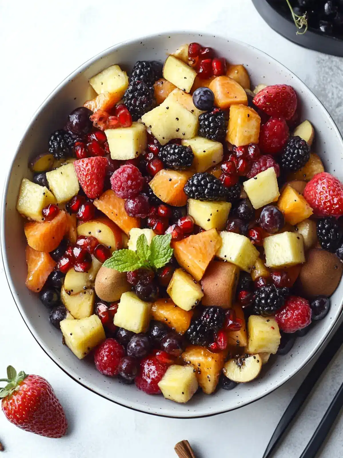 Delicious Fall Fruit Salad with Cozy Cinnamon Dressing 4 Fall Fruit Salad