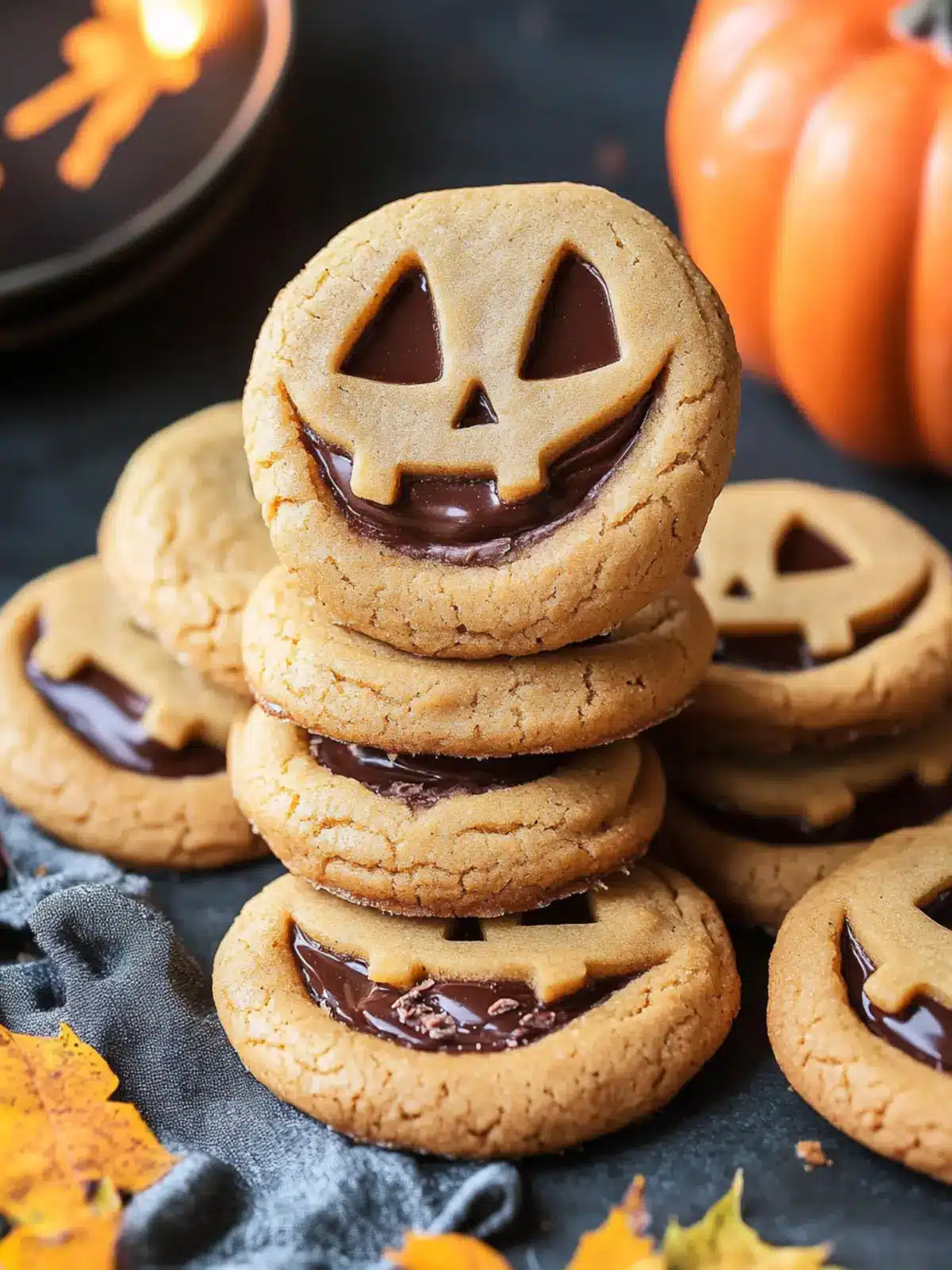 Milk Chocolate Stuffed Jack-O’-Lantern Cookies You’ll Love 4 Milk Chocolate Stuffed Jack-O’-Lantern Cookies