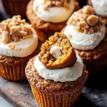 Pumpkin Muffins with Maple Cream Cheese Filling