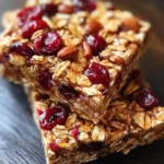 Nutty Cranberry Granola Bars for a Boost of Energy 8 Cranberry Nut Granola Bars
