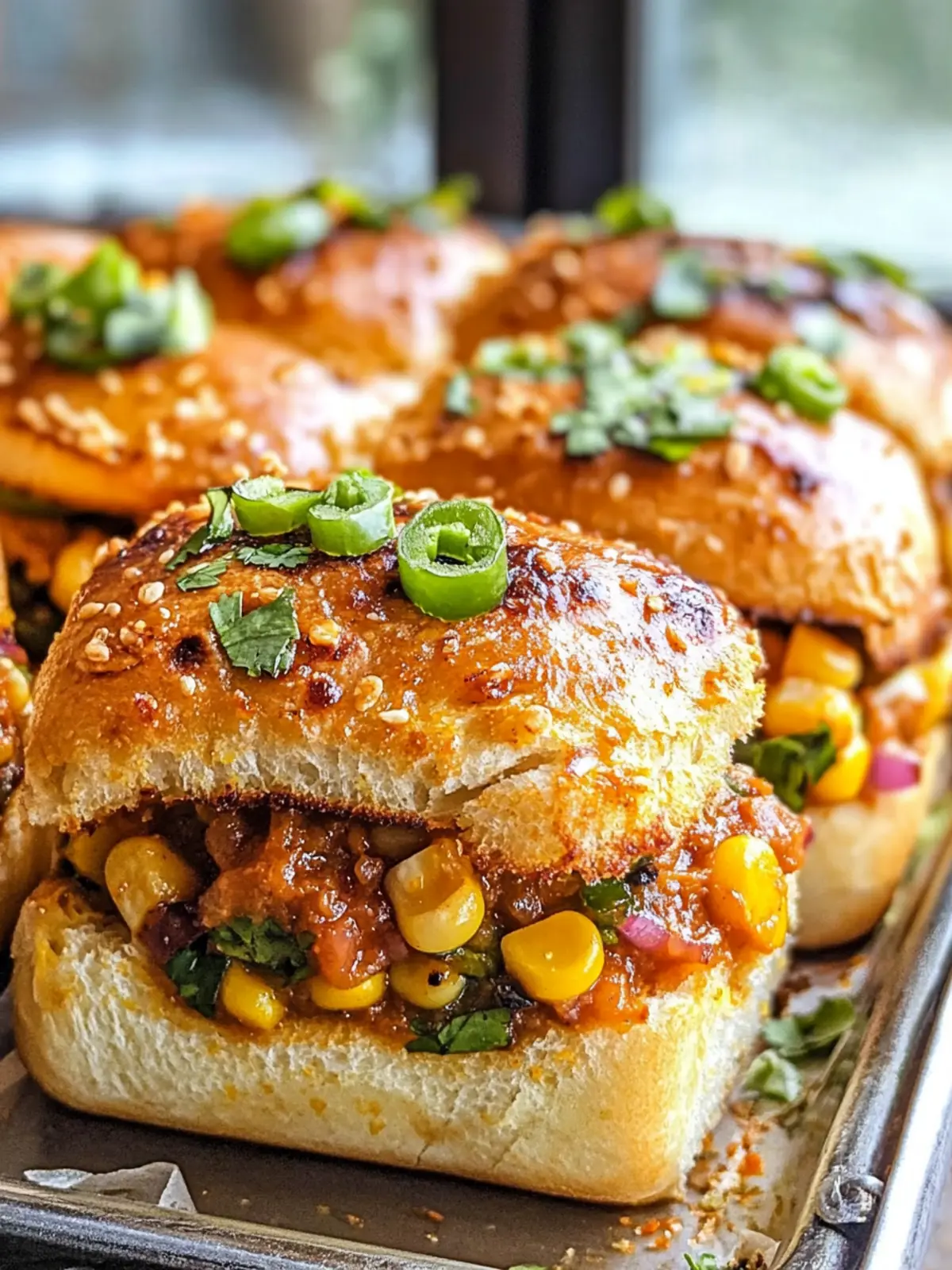 Delicious Mexican Paneer & Corn Sliders for Game Night Fun 2 Mexican Paneer & Corn Sliders