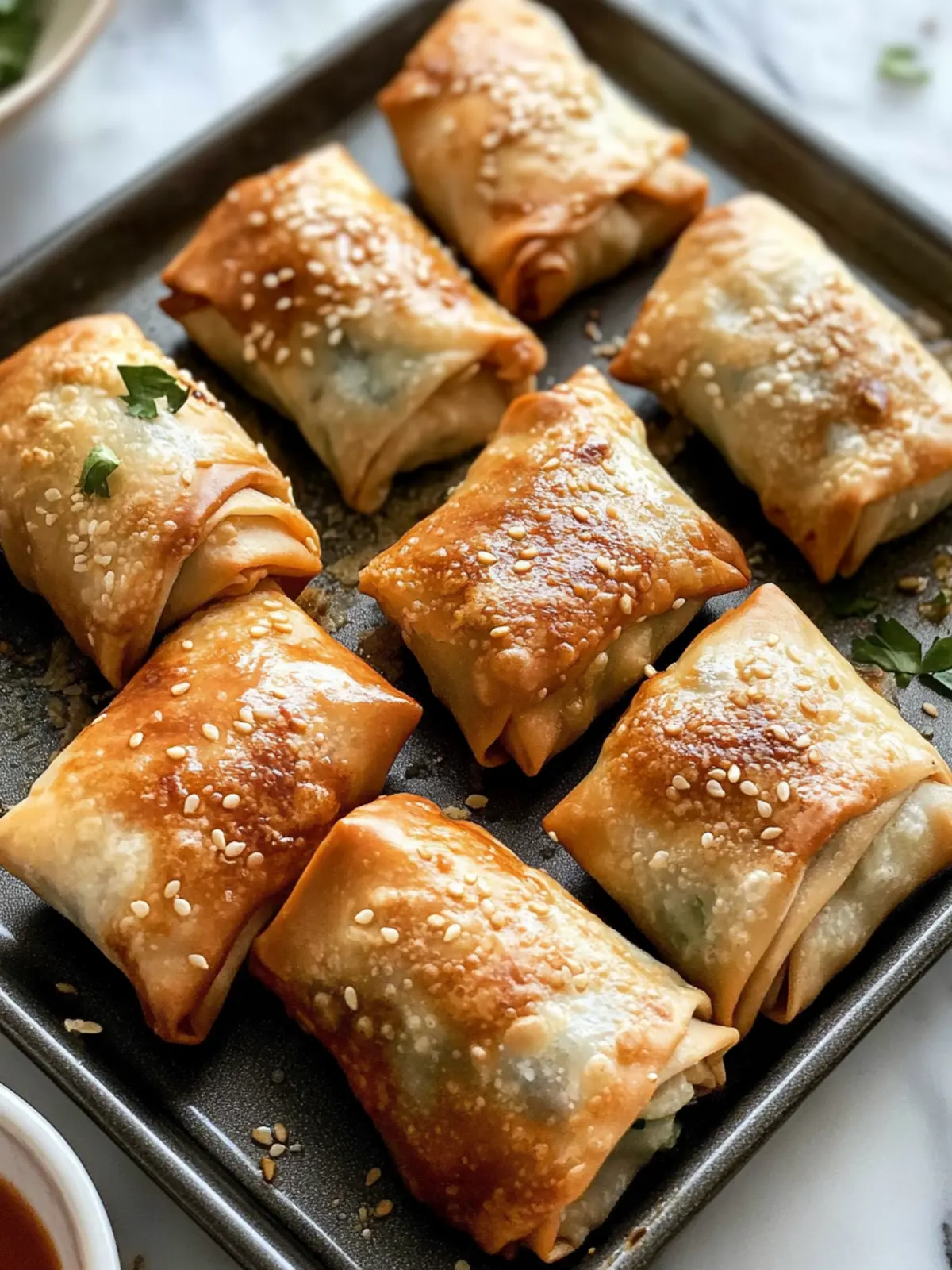 Sheet Pan Baked Egg Rolls