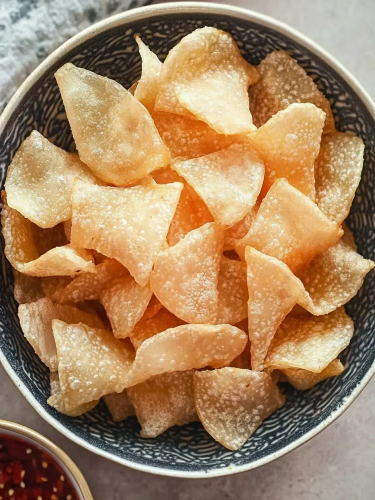 Air Fryer Rice Paper Pop Chips