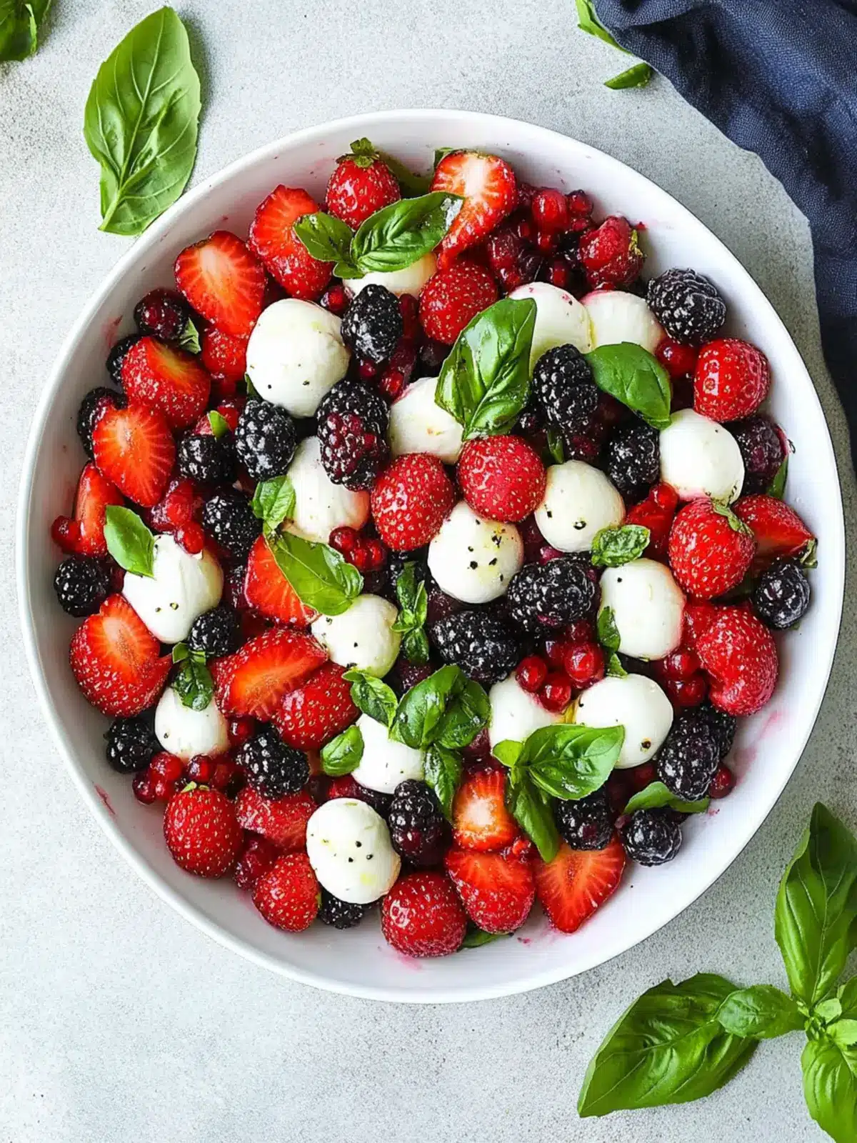 Berry Caprese Salad: A Fresh Twist on Classic Flavor 3 Berry Caprese Salad