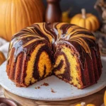 Pumpkin Marble Cake