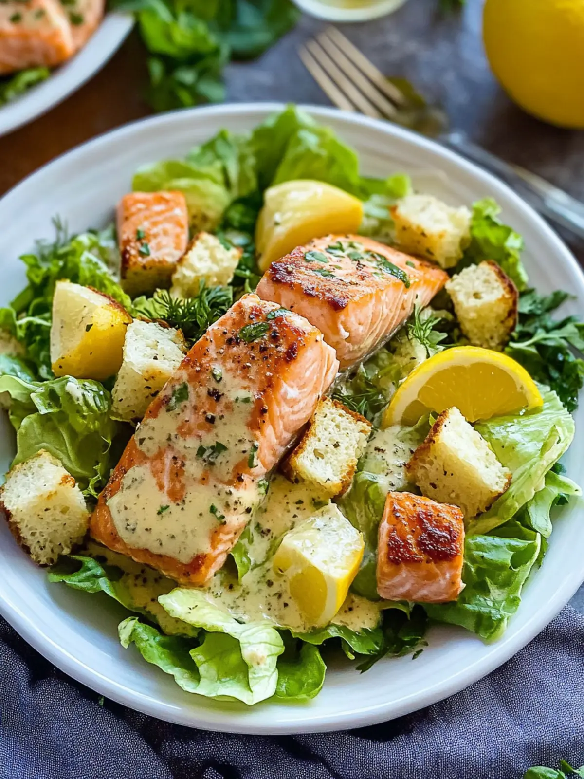 Roasted Salmon Caesar Bliss: Easy Flavor in Every Bite 4 Roasted Salmon Caesar
