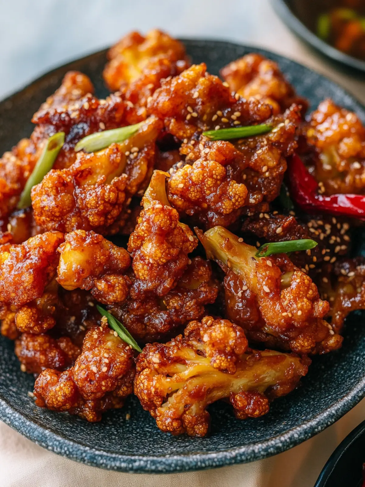 Crispy Korean Fried Cauliflower: The Vegan Delight You Need 3 Korean Fried Cauliflower