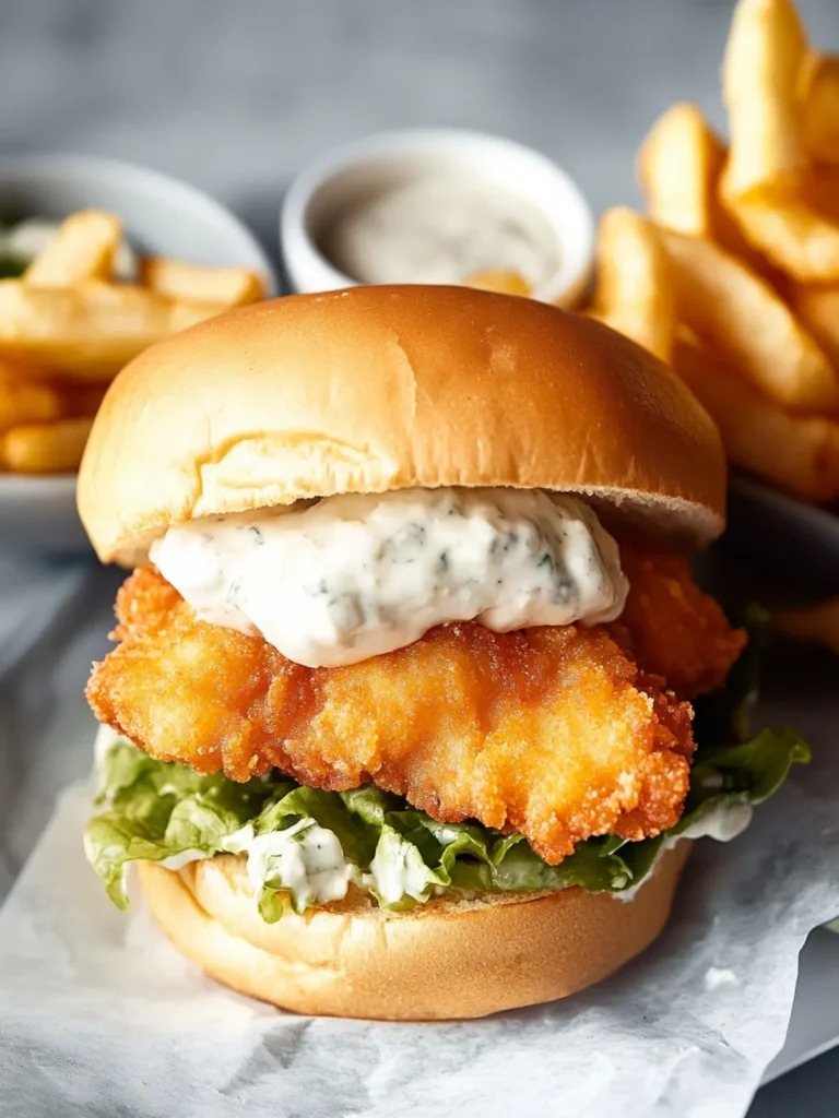 Fried Cod Fish Sandwich