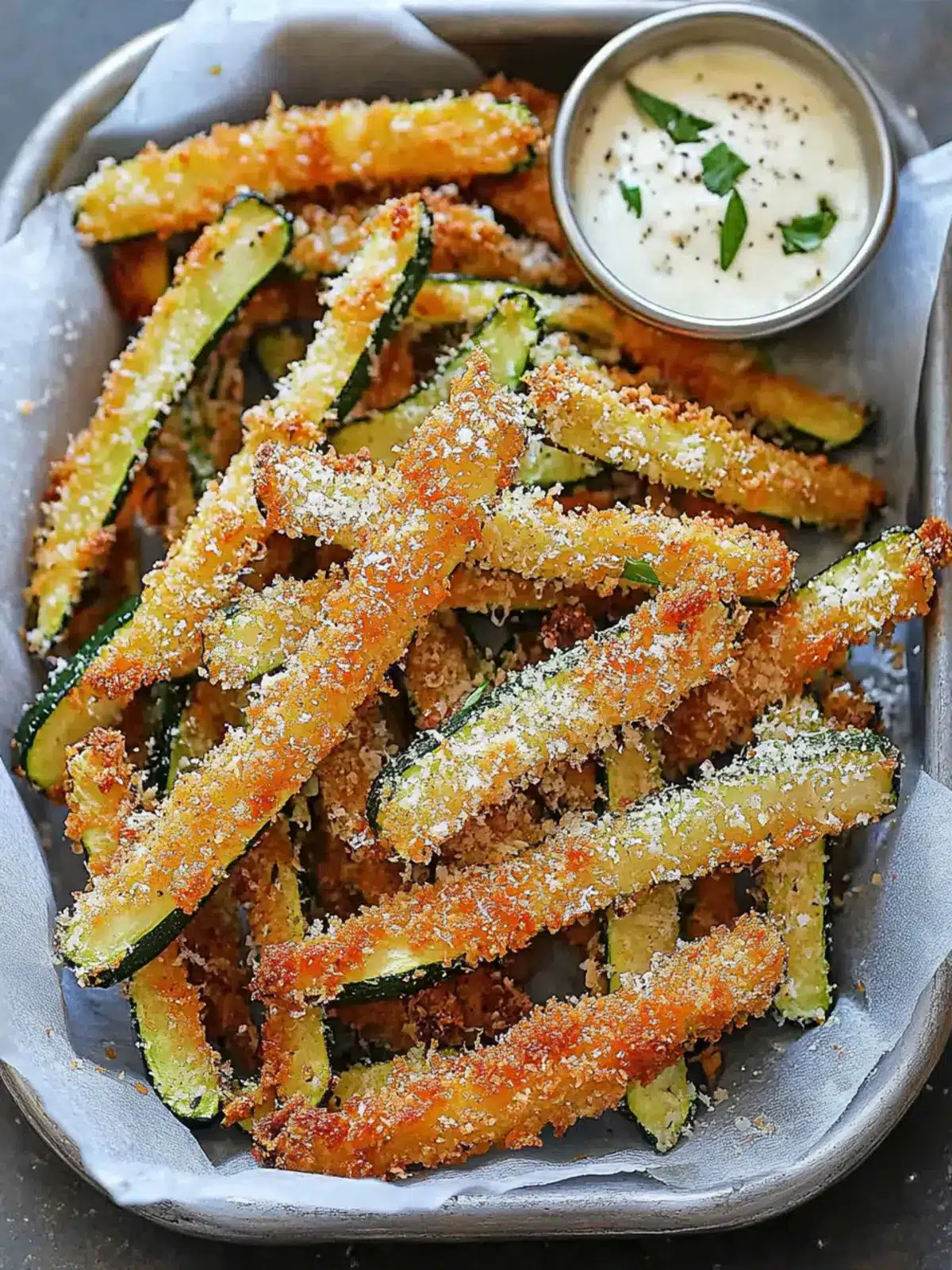 Parmesan Zucchini Fries