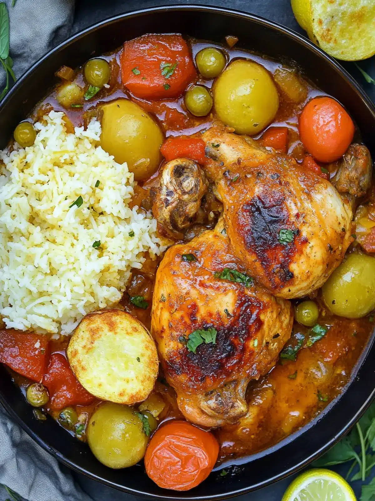 Fricase de Pollo: Bold Chicken with Olives and Peppers 3 Fricase de Pollo