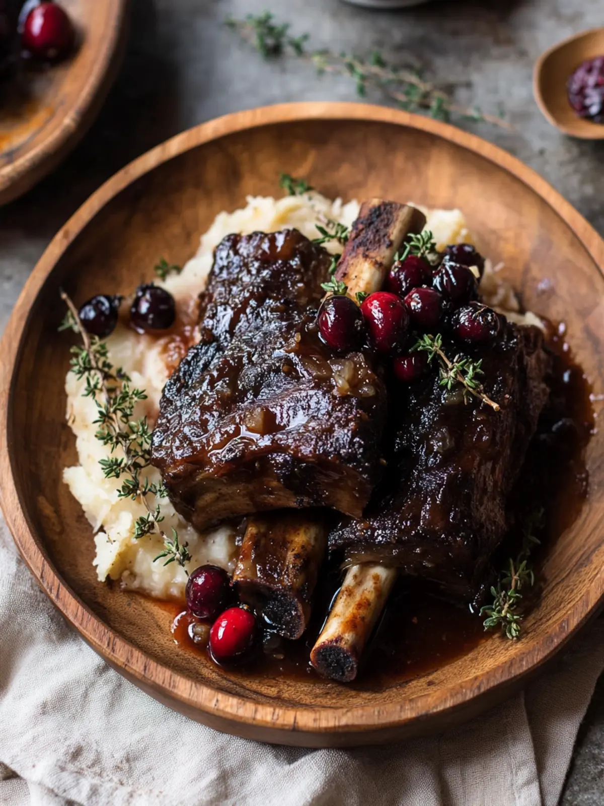 Red Wine Cranberry Braised Short Ribs: Tender, Flavor-Packed Bliss 3 Red Wine Cranberry Braised Short Ribs