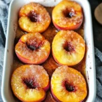 Cinnamon Sugar Baked Peaches