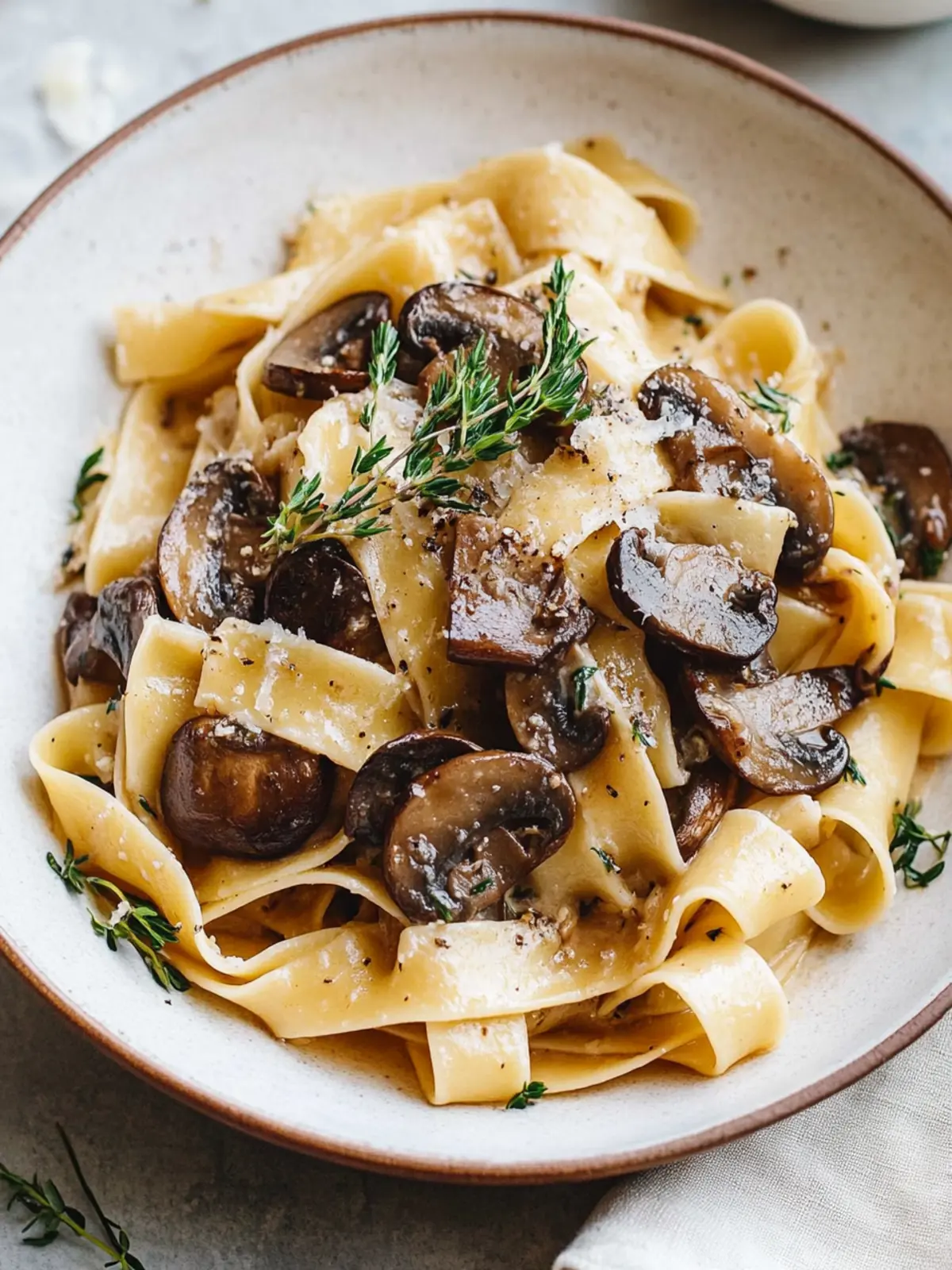 Portobello Mushroom Pappardelle