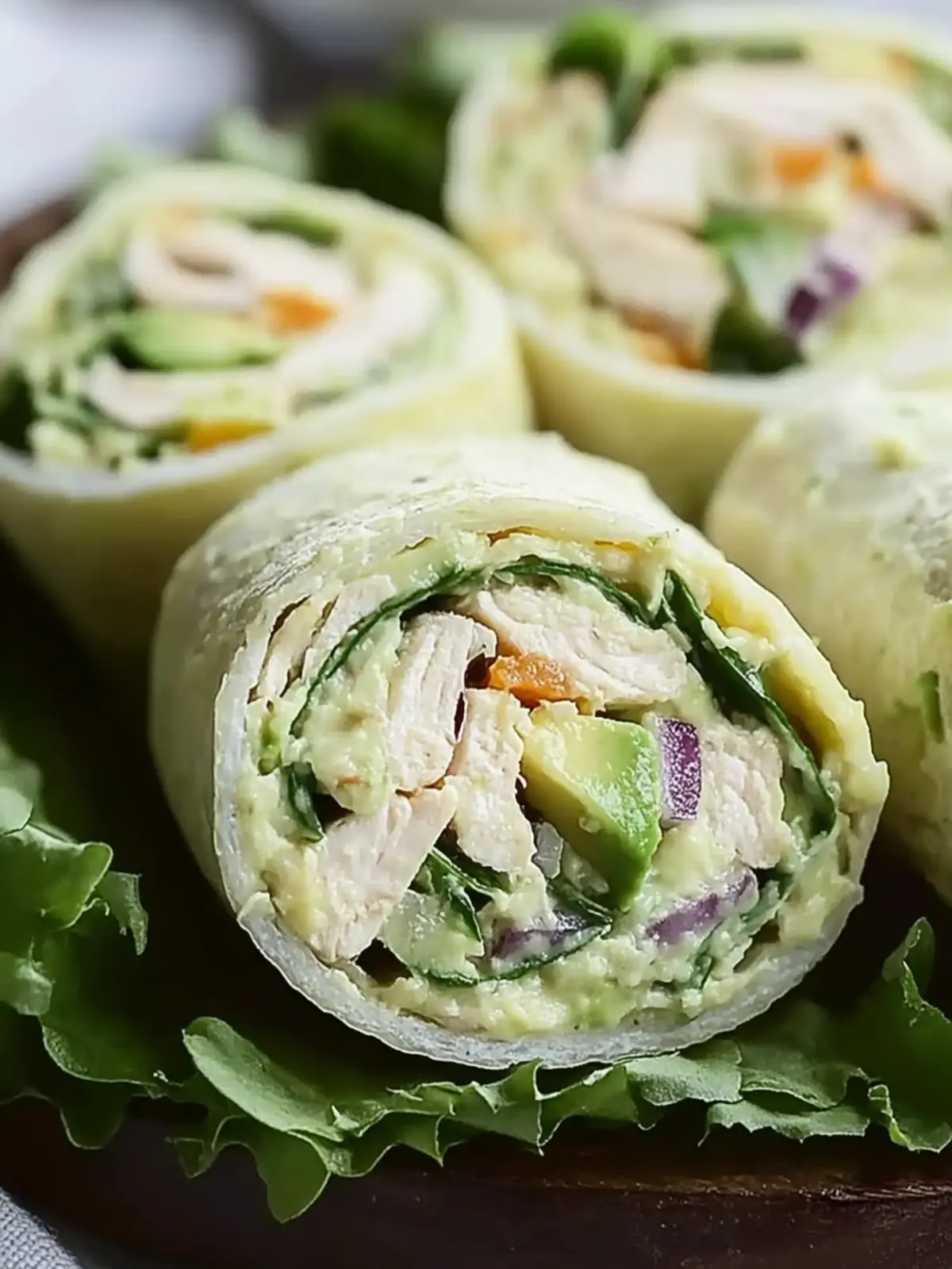 Deliciously Easy Chicken Avocado Salad Roll Ups You’ll Love 3 Chicken Avocado Salad Roll Ups