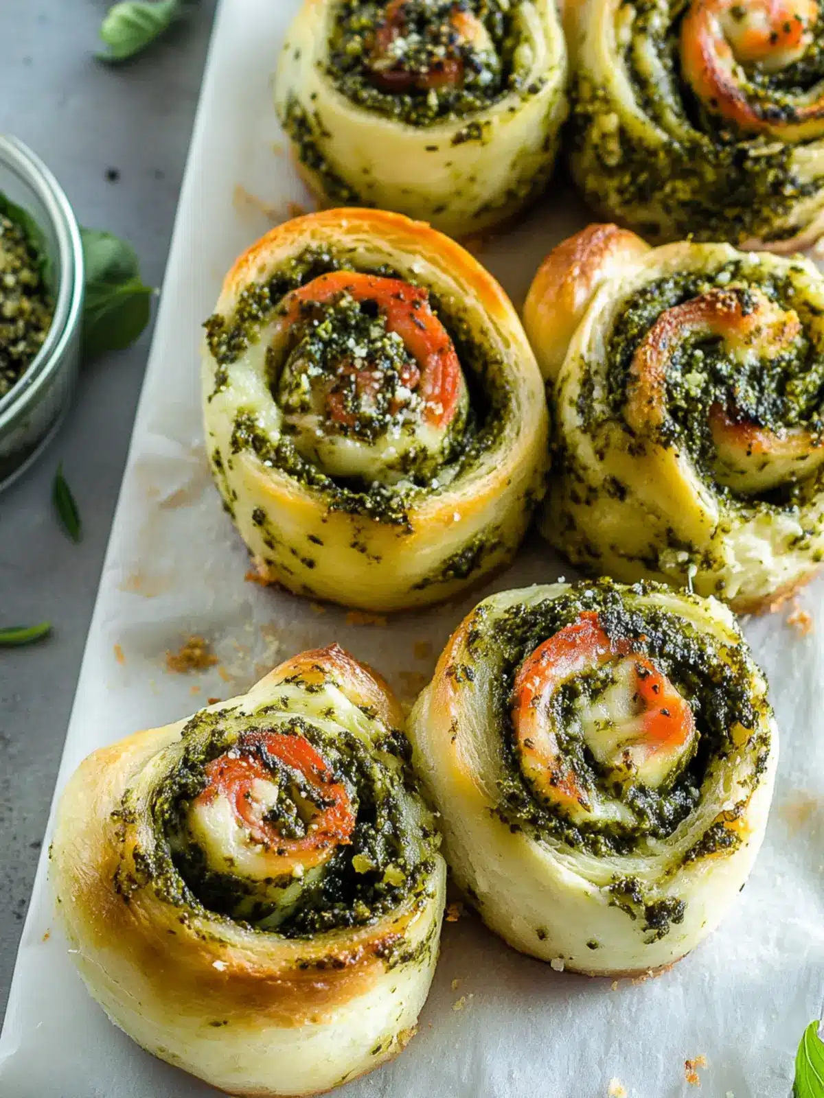 Melt-in-Your-Mouth Pesto Mozzarella Rolls Recipe 4 Pesto Mozzarella Rolls