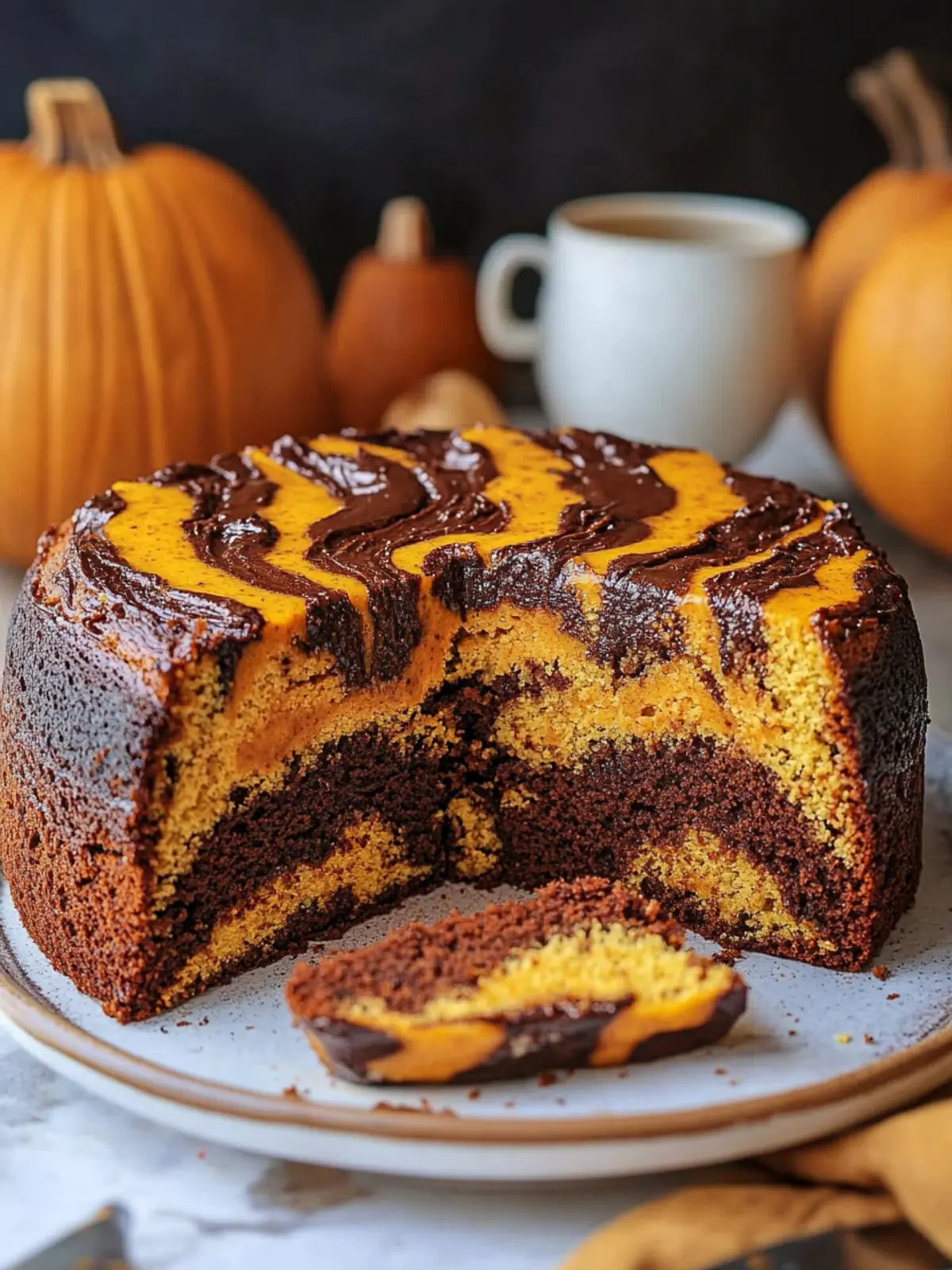 Vegan Pumpkin Marble Cake That Will Wow Your Taste Buds 2 Pumpkin Marble Cake