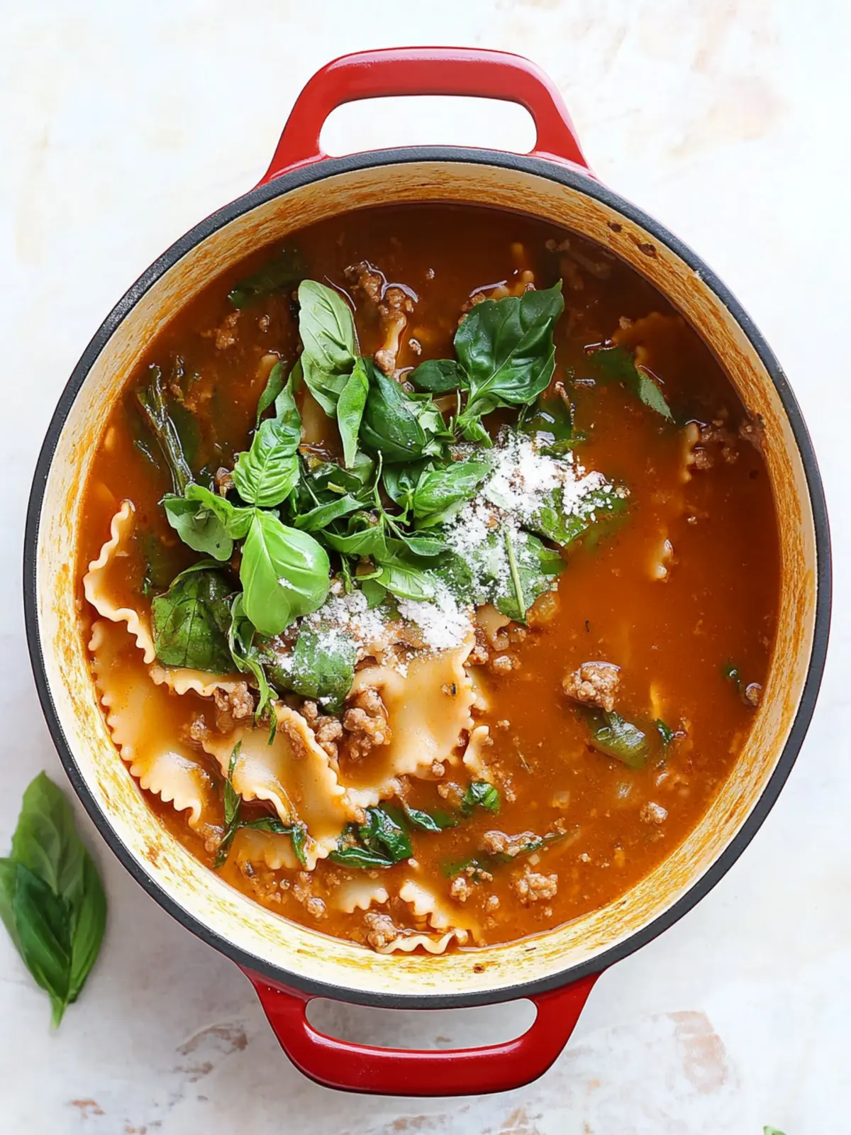 One Pot Lasagna Soup: Comfort in Every Delicious Bite 4 One Pot Lasagna Soup