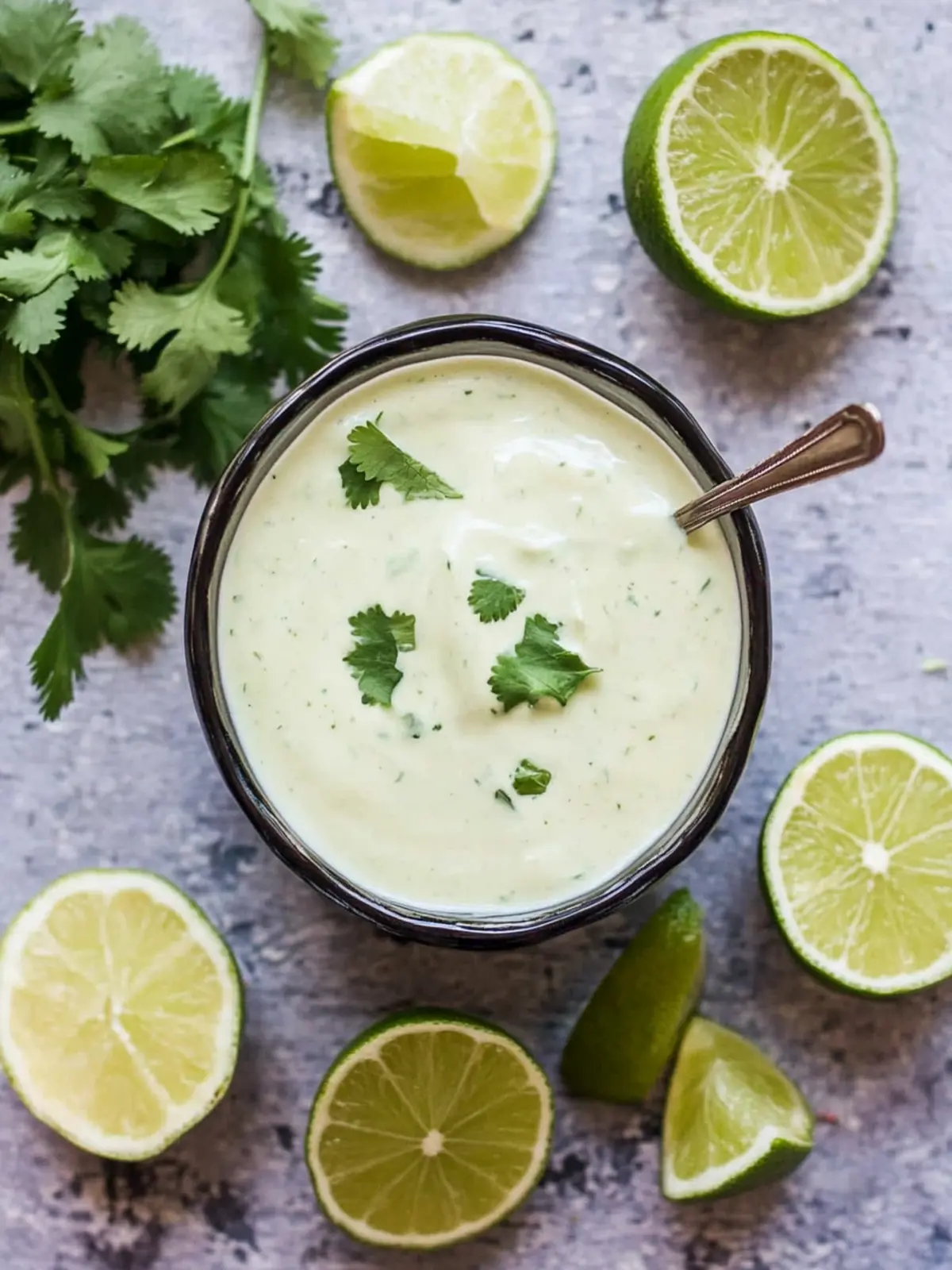 Creamy Cilantro Lime Crema That Elevates Any Dish 3 Cilantro Lime Crema