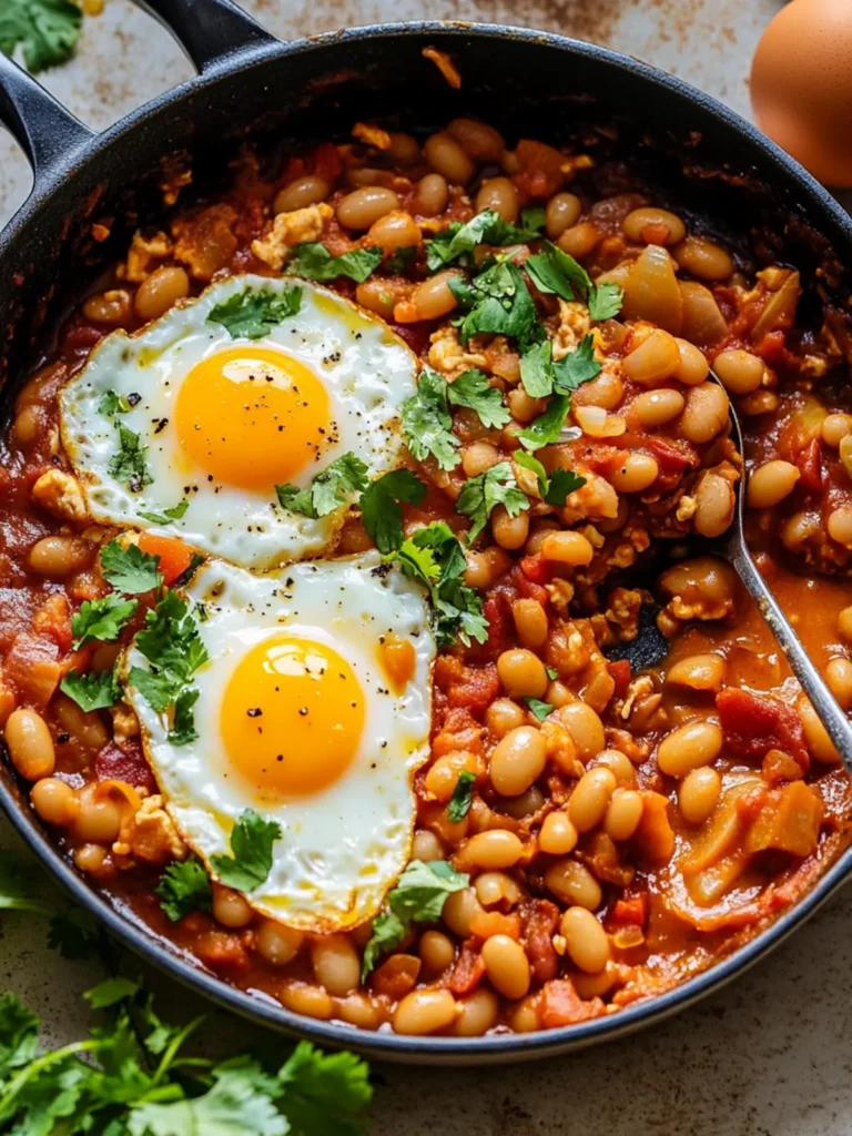 Breakfast Beans and Eggs Skillet